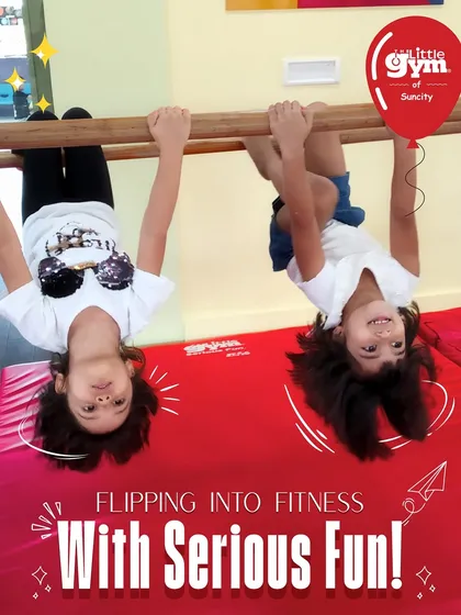 Flipping into fitness with a side of giggles! Our gymnastics bars are a safe and exciting place for kids to hang, swing, and see the world from a new perspective, building strength and confidence with every move.
