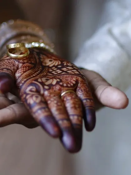 The stain is everything! This is the result of my 100% organic, homemade henna paste. This deep, reddish-brown color is what I strive for with every single client.