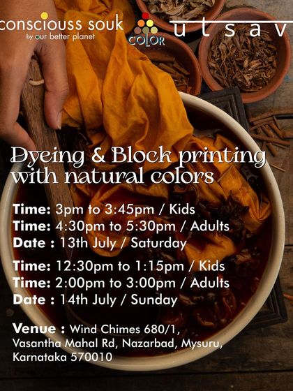 Color Ashram - Natural Dyeing Workshops & Training The Art of Block Printing photo 5