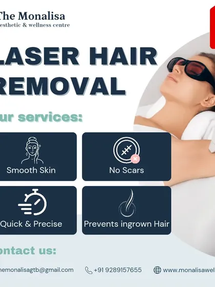 We offer a 50% discount on our laser hair removal services, which are designed to be quick, precise, and effective. The treatment not only provides smooth skin but also prevents future ingrown hairs without leaving scars.