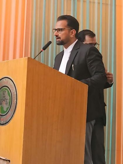 Addressing the esteemed members of the RCBA, with my family and colleagues present to support me.