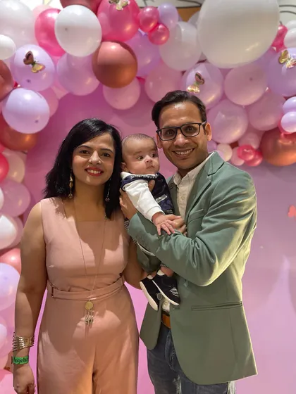 A lovely photo of parents with their new baby. Our venue is perfect for all kinds of family celebrations, including welcoming the newest and smallest members.