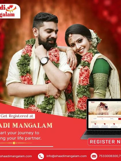 Get registered at Shaadi Mangalam and start your journey to finding your life partner. The first step to your forever is just a simple registration away.