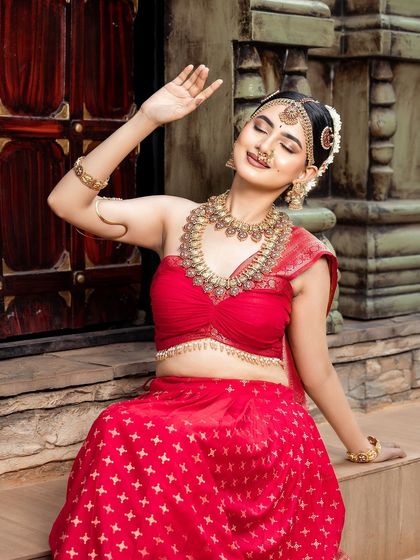 Thesparklebox - Occasion Wear Jewellery Rental Vibrant Kempu & Antique Sets photo 53