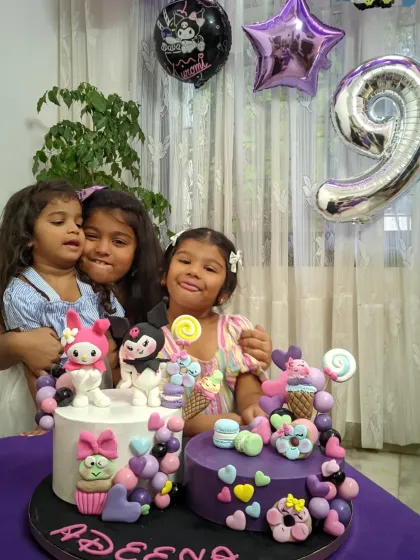 A beautiful moment with my daughter and her friends gathered around the birthday cake. Seeing them all so happy and excited makes every late night in the kitchen worth it.