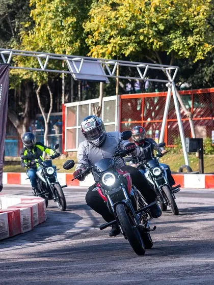 Freezing a high-speed moment at the Revolt Motors RV blazeX launch. My event photography specializes in capturing dynamic action shots that convey the energy and excitement of your product launch.