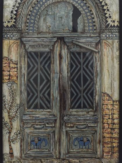 Another portfolio piece from my Doors & Windows series. This one features a weathered blue door with intricate details and exposed brick, telling a story of time and beauty.