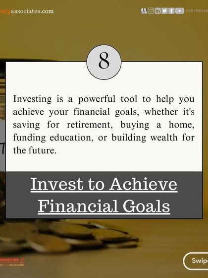 A duplicate visual on investing to achieve financial goals. Your investments should always be tied to a specific purpose.