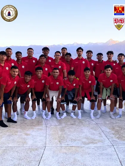 The entire team united in Ladakh. Together, we face the challenges of high-altitude training, building a bond that translates to unbreakable teamwork on the field.