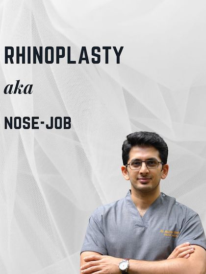 This graphic introduces a case of dorsal hump reduction.