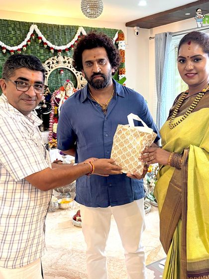 A moment of gratitude as we serve at the home of Mr. Raghavendra Rao & Mrs. Divya Raghavendra Rao of Rameshwaram Cafe. It is an honour to serve fellow members of the food community.