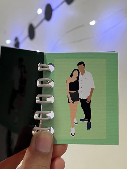 Each page of the booklet can feature a different memory or outfit, telling a story.