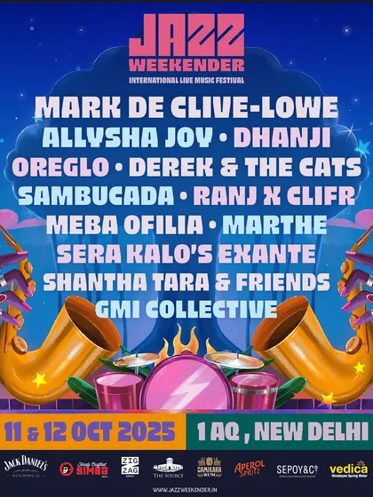 A festival poster is more than just a lineup; it's a promise of the experience to come. This artwork for the Jazz Weekender showcases the diverse range of international and Indian artists we bring together for our flagship international live music festival in New Delhi.