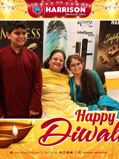 A glimpse into the Diwali celebrations with the Harrison family. This photo captures the joy, unity, and spirit of innovation as we celebrate the festival of lights together.