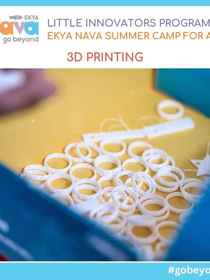A close-up of 3D printed rings created during a summer camp workshop. This image highlights the precision and creative potential of 3D printing, a key component of my technology-focused programs.