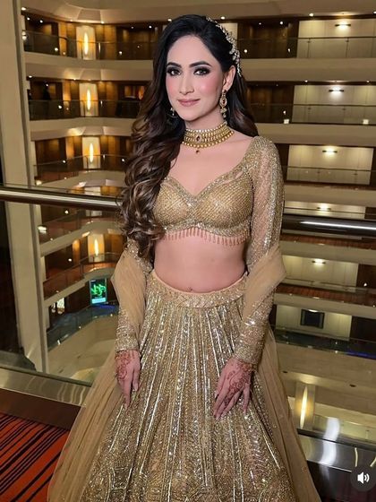 My beautiful bride looking absolutely radiant with her glamorous engagement curls.