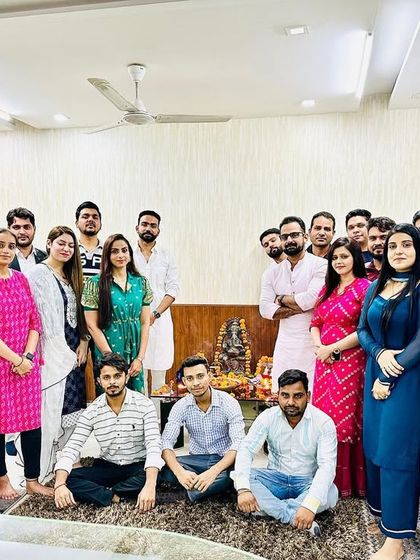 The entire team gathered for a festive photo. These moments of togetherness and celebration are what make our office feel like a family.
