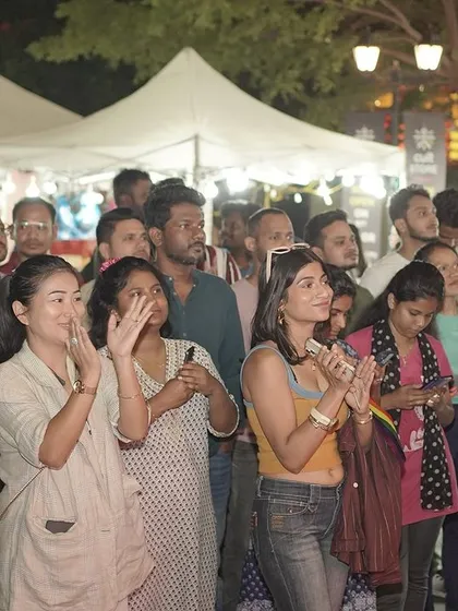 The amazing audience at the Pride event at VR Bengaluru. The energy and support from the community were incredible.