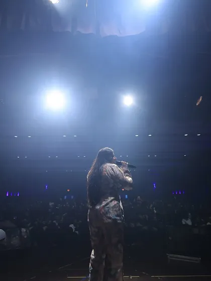 A view from the stage, looking out at the audience. It's a powerful reminder of the community we've built together.
