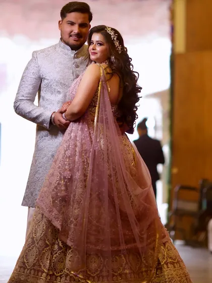 The happy couple. I also offer grooming for the groom to ensure they both look their absolute best for their special day.