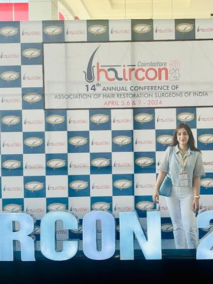 Proud to be part of Haircon 2024, a premier event for hair restoration surgeons in India. My commitment is to bring this level of expertise to every patient consultation.