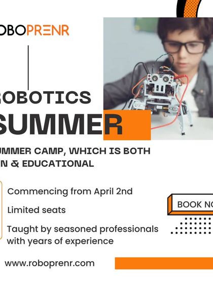 Our Robotics Summer Camp is both fun and educational, commencing from April 2nd with limited seats. All classes are taught by seasoned professionals.
