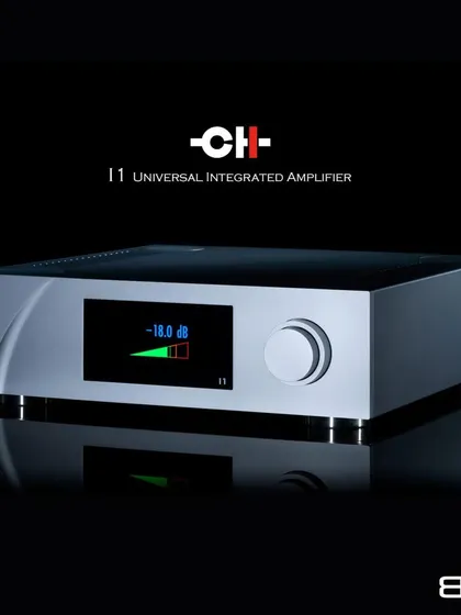 The CH Precision I1 Universal Integrated Amplifier. Its clean exterior and intuitive display hide a powerhouse of technology, offering a complete, high-performance solution for the most demanding audio systems.