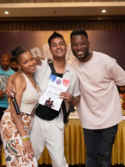 Our lead instructor, Paul, receiving his Urbankiz certification from the incredible international artists JP & Stephy. We are committed to continuous learning and bringing the best to our students.