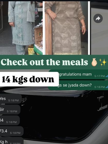 14 kgs down for this professional government school teacher. Her dedication and our personalized plan have led to this incredible and sustainable transformation.