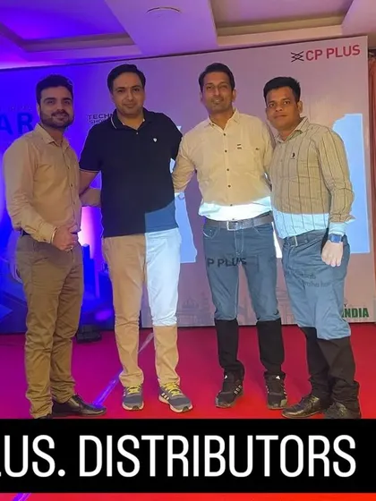 Here I am with fellow professionals at a CP Plus distributors meet. Attending these events helps me stay updated on the latest technology so I can offer you the best solutions.