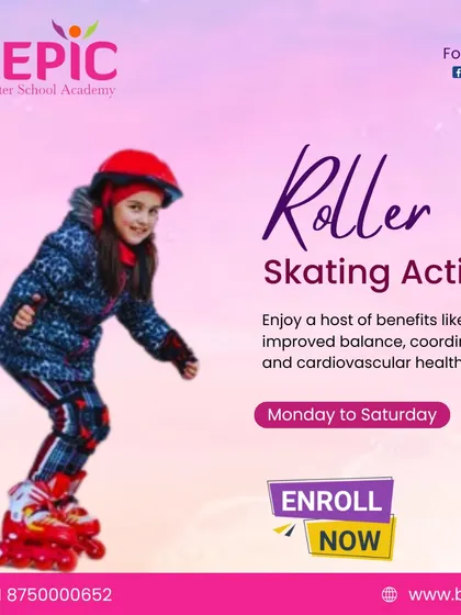 Get your child rolling with our exciting roller skating activity, available six days a week. It is a fantastic way to improve cardiovascular health and coordination while making new friends.
