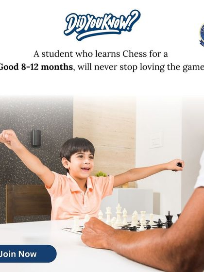 Did you know? A student who learns chess for a good 8 to 12 months will develop a lifelong love for the game. We focus on building a strong, lasting foundation.