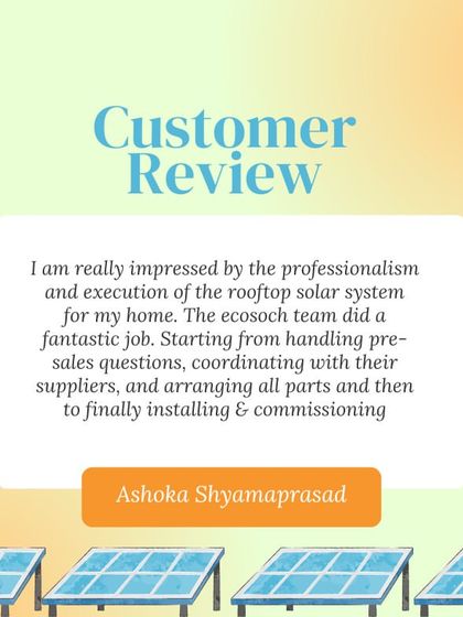 EcoSoch - Rooftop Solar Solutions Happy Customers, Real Savings photo 9