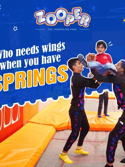 Who needs wings when you have springs? Our staff are experts at helping everyone, big or small, experience the thrill of flying.