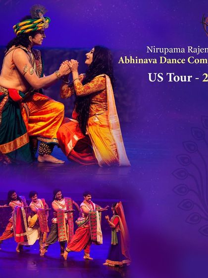 Taking our art to audiences in the USA and Canada is a profound experience. This poster for our US tour highlights the grand scale and emotional depth of 'Krishnaa - Fire to Frost', a production we are incredibly proud of.