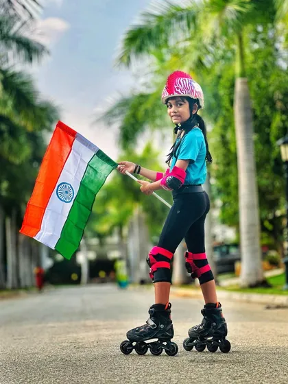 Our patriotic rallies bring the community together, creating powerful memories for our young skaters as they roll with the Indian flag.