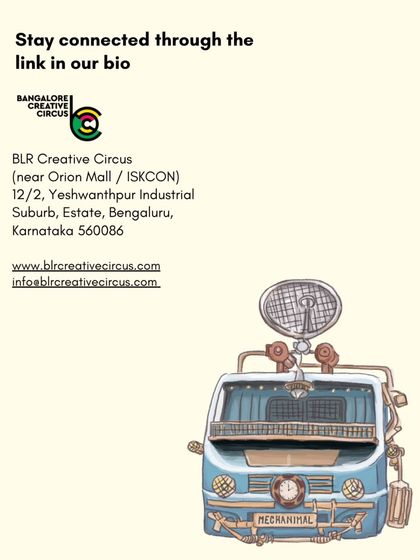 Stay connected with us. This slide provides our address and contact information, inviting you to come join the circus and be part of our journey.