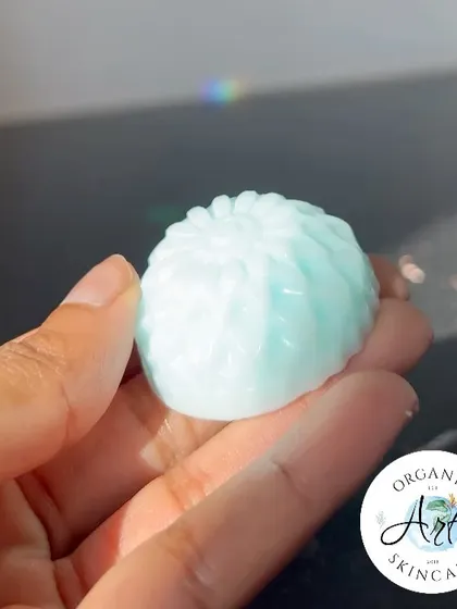 Customization is at the core of what I do. This beautiful pastel blue soap, which I call 'Baby Boy Joy', was created for a newborn's meet-and-greet. I love working with you to create the perfect, gentle, and memorable party favor.