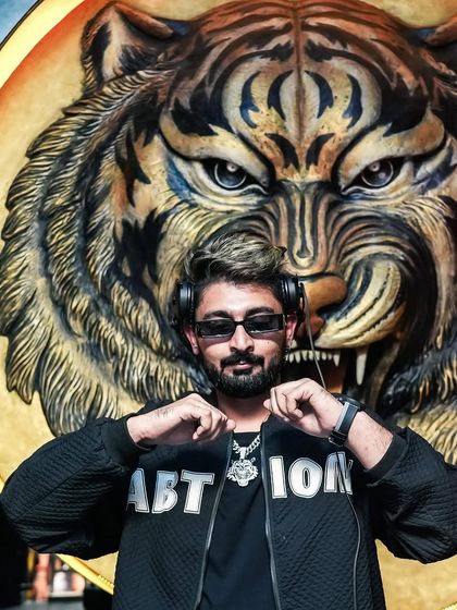 Hyping myself up before the big gig at Badmaash UB City.