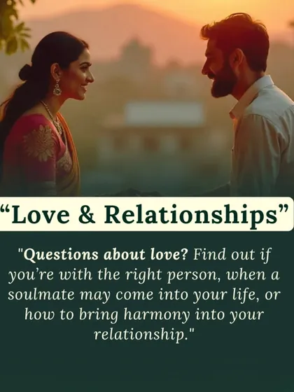 Tarot can provide deep insights into your love life. This image explains how a reading can help you find out if you're with the right person, when a soulmate may enter your life, or how to bring harmony into your current relationship.