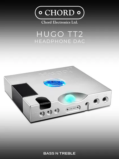 The Chord Hugo TT2 is a step-up DAC and headphone amp, designed for both desktop and HiFi systems. It offers immense power and technical capability.