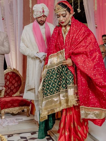 Performing the wedding rituals together. Every step of the ceremony felt like a promise to always choose each other and grow together.