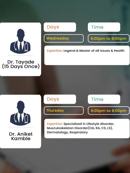 A comprehensive collection of all our doctor schedule announcements for our Andheri, Dadar, and Grant Road locations, ensuring you can always find the right time to visit.