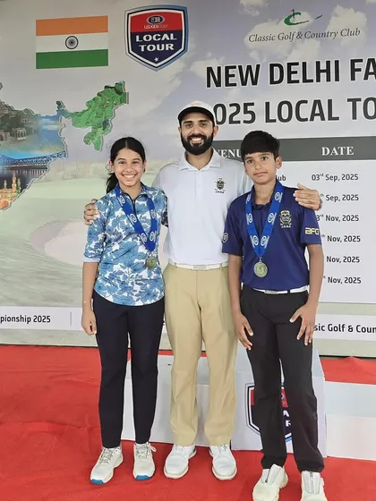 A double win for my students Annika Chendira and Drona S Dhull at the USKG India event at Classic Golf & Country Club. It's great to see them both succeed.