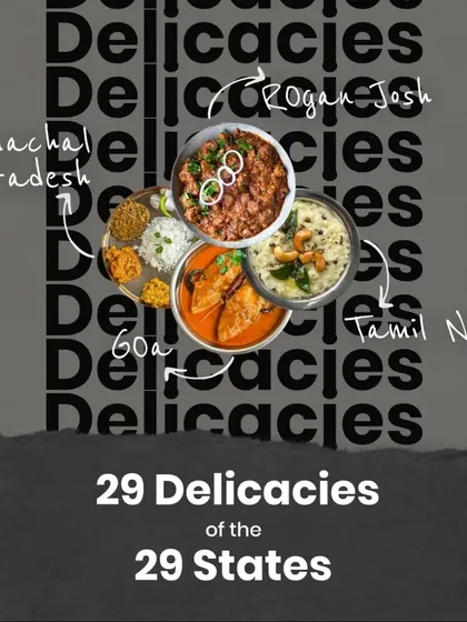 We showcase more regional treasures like the aromatic Rogan Josh from Kashmir, the festive Pongal from Tamil Nadu, the tangy Fish Curry from Goa, and the traditional Dhaam thali from Himachal Pradesh.