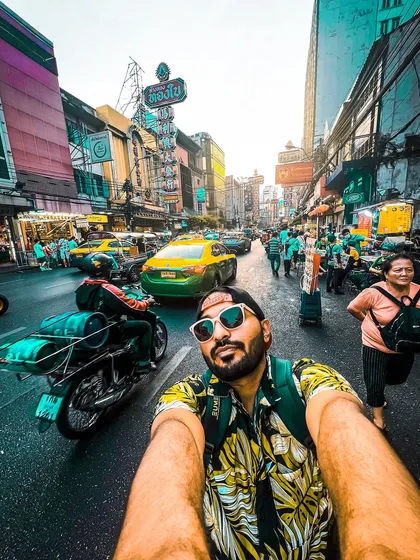 It's not just about beaches. I love the chaos and energy of Bangkok's streets. This is me taking it all in, finding the best spots for us to explore.