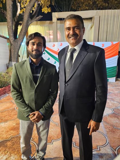 With LT General Dhiraj Seth of the Indian Army. It is a profound honor to meet and perform for the leaders who protect our nation.