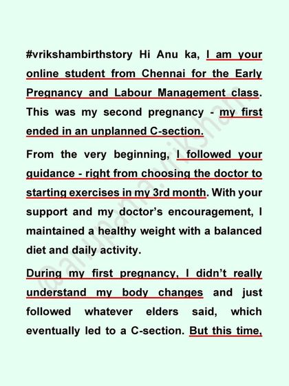 This is the first part of a powerful VBAC story. After an unplanned C-section with her first baby, this mother was determined to have a different experience this time by being informed and active.