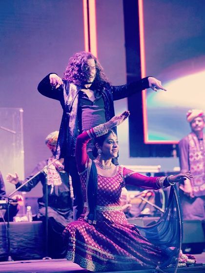 A powerful pose from our 'Flamenco Folk Gypsy Caravan' show in Delhi.