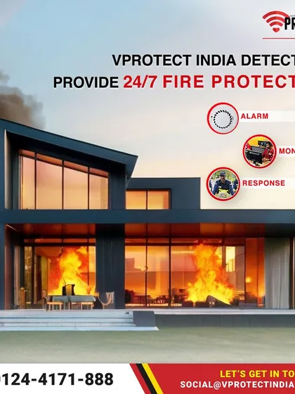 Our detectors provide 24/7 fire protection for your home. In case of a fire, our system not only sounds an alarm but also alerts our monitoring station to dispatch the fire brigade and our own response team.